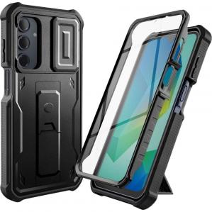Etui pancerne Tech-Protect Kevlar Cam+ do Samsung Galaxy A16 4G / 5G, czarne