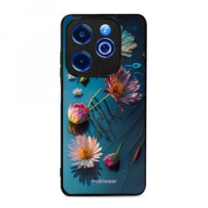 Etui ochronne do Infinix Smart 8, Mobiwear Glossy Case, niebiesko-kwieciste