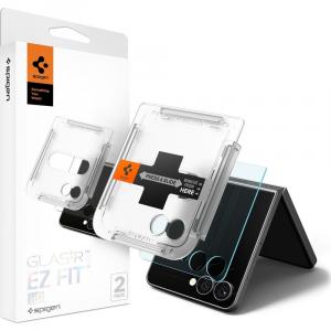Szkło do etui + Aplikator Spigen Glas.tr EZ Fit 2-Pack do Galaxy Z Flip7, przezroczyste