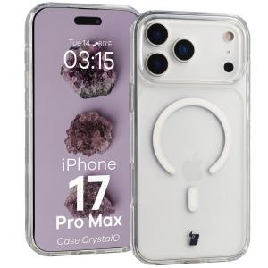 Etui z pierścieniem magnetycznym Bizon Case CrystalO do iPhone 17 Pro Max, przezroczyste