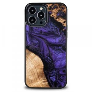 Drewniane etui Bewood iPhone 13 Pro Max, Violet