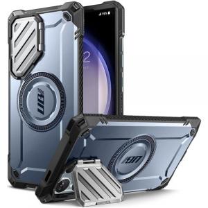 Etui pancerne Supcase UB Mag XT z MagSafe do Galaxy S24 Ultra, niebieskie