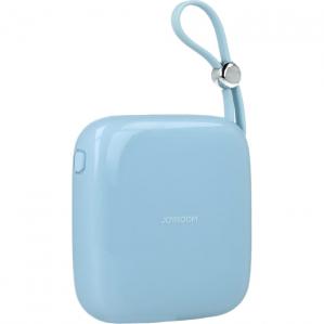Powerbank Joyroom Jelly Series 10000mAh 12W USB-C/USB-A, z kablem USB-C, niebieski