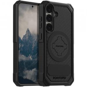 Etui Rokform Rugged do Galaxy S25 do MagSafe, czarne