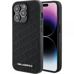 Etui Karl Lagerfeld HardCase Quilted K Pattern do iPhone 15 Pro Max, czarne