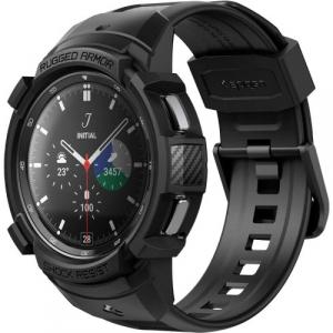 OUTLET: Etui z paskiem Spigen Rugged Armor Pro Galaxy Watch 4 Classic 46mm, czarne