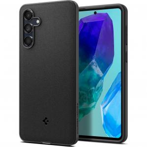 OUTLET: Etui Spigen Essential SandBlast do Galaxy M55 5G, czarne matowe