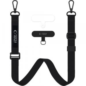 Smyczka na nadgartek / ramię do telefonu Tech-Protect C6S Rope Wrist Strap, czarne