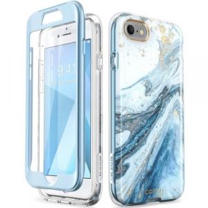 Etui pancerne Supcase i-Blason Cosmo SP iPhone SE 2022/2020, 8/7, marmurowe niebieskie