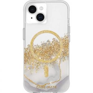 OUTLET: Etui Case-Mate Karat Marble MagSafe do iPhone 15, przezroczysto-złote