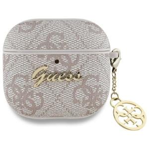 Etui Guess 4G Strass Charm Case AirPods 4, różowe