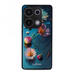 Etui ochronne do Xiaomi Poco M6 Pro 4G, Mobiwear Glossy Case, niebiesko-kwieciste