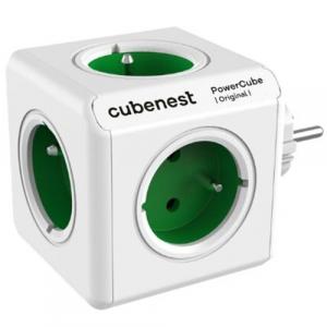 Listwa zasilająca / przedłużacz Cubenest PowerCube Original, zielona