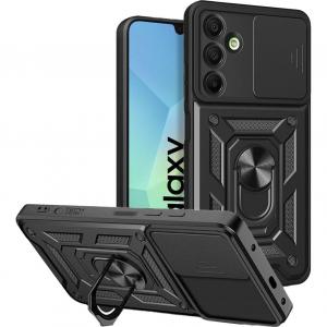 Etui z ringiem Tech-Protect Camshield Pro do Galaxy A26 5G, czarne