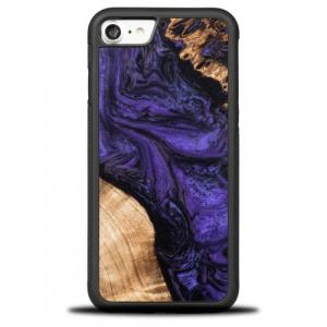 Drewniane etui Bewood Unique - Violet do iPhone SE 2022 / 2020 / 8 / 7