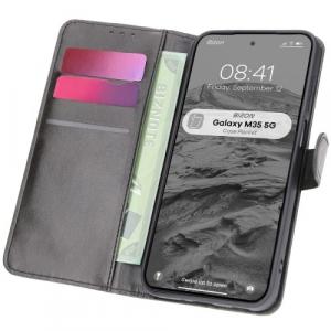 Etui z klapką Bizon Case Pocket do Galaxy M35 5G, czarne