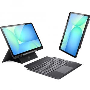 Etui z klawiaturą Bluetooth Dux Ducis (DK Series) do Galaxy Tab S10 FE Plus, czarne