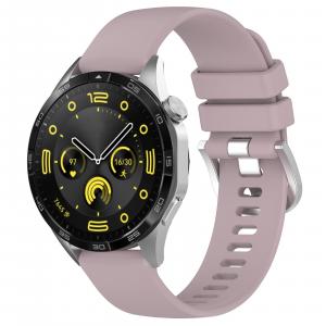Pasek silikonowy do smartwatcha, Bizon Strap Watch Silicone Pro T, QuickRelease 18 mm, jasnofioletowy