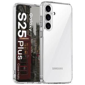 Etui Bizon Case Halo do Galaxy S25 Plus, przezroczyste