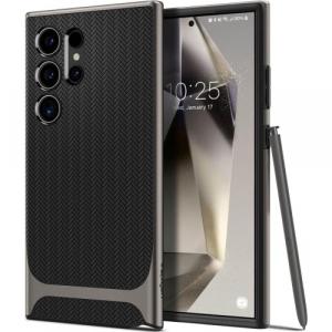 OUTLET: Etui Spigen Neo Hybrid do Galaxy S24 Ultra, stalowo-czarne