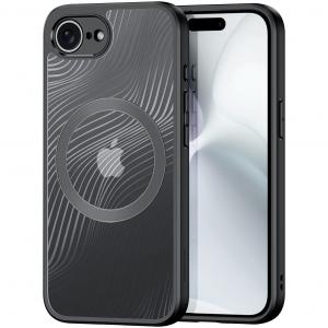 Etui Dux Ducis Aimo Mag do iPhone 16e, czarno-przezroczyste