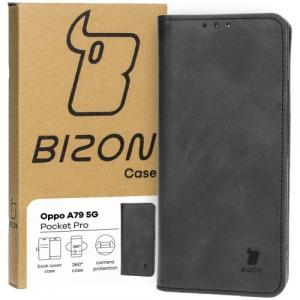 Etui z klapką Bizon Case Pocket Pro do Oppo A79 5G, czarne