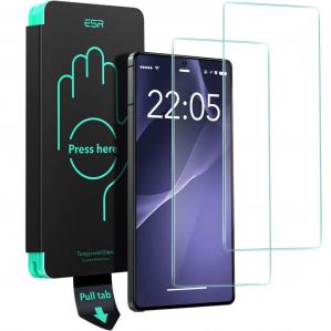 Szkło hartowane z ramką pozycjonującą ESR Tempered Glass do Samsung Galaxy S25 Ultra, 2 sztuki
