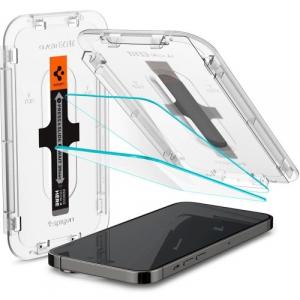 Szkło do etui + Aplikator Spigen Glas.tR EZ Fit 2-Pack do iPhone 15 Pro Max