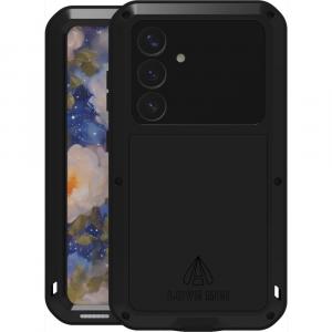 Etui pancerne + szkło LOVE MEI Powerful do Galaxy S25, czarne
