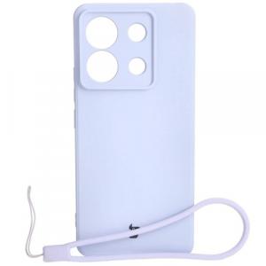 Etui Bizon Case Silicone Sq do Xiaomi Poco X6 / Xiaomi Redmi Note 13 Pro 5G, jasnofioletowe