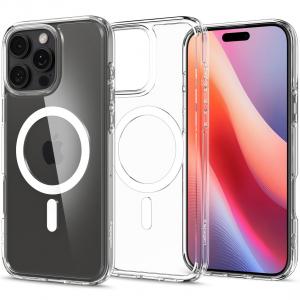 OUTLET: Etui Spigen Ultra Hybrid Mag do MagSafe do iPhone 16 Pro, przezroczysto-białe