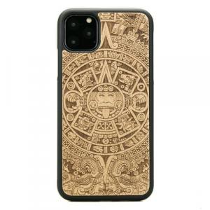 Drewniane etui do iPhone 11 Pro Max, Bewood Kalendarz Aztecki Aniegre