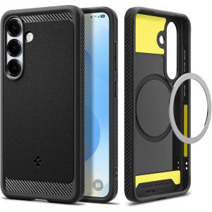 Etui Spigen Rugged Armor Mag do MagSafe do Galaxy S25 Plus, czarne