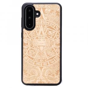 Drewniane etui do Galaxy A26 5G, Bewood Kalendarz Aztecki Aniegre