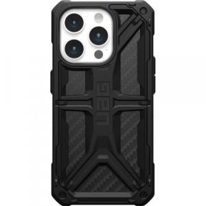 Etui pancerne Urban Armor Gear UAG Monarch do iPhone 15 Pro, czarne karbonowe