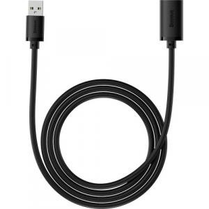 Kabel przejściówka Baseus AirJoy USB 3.0 (męski) - USB 3.0 (żeński), przedłużacz 5 Gbps, 1,5 m, czarny