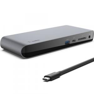 Stacja, hub Belkin Connect Thunderbolt 3 Dock 85W +Charge 170W, szara