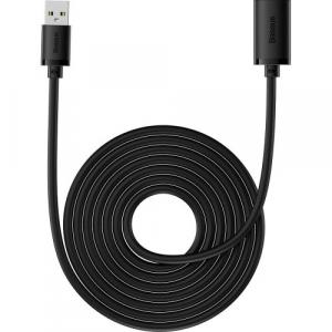 Kabel przejściówka Baseus AirJoy USB 3.0 (męski) - USB 3.0 (żeński), przedłużacz 5 Gbps, 5 m, czarny