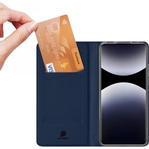 Etui z klapką Dux Ducis Skin Pro do Xiaomi Redmi Note 14 Pro 4G, granatowe