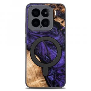 Drewniane etui do Xiaomi 15, Bewood Unique Violet do MagSafe