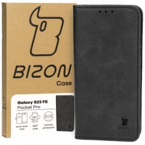 Etui z klapką Bizon Case Pocket Pro do Galaxy S23 FE, czarne