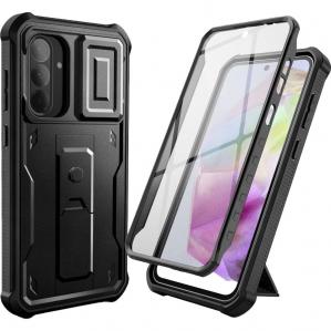 Etui pancerne Tech-Protect Kevlar Cam+ do Galaxy A36 5G, czarne