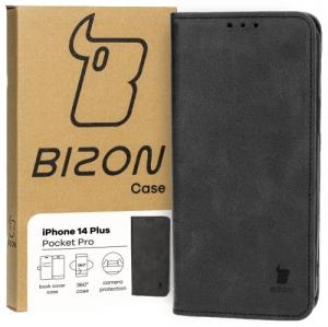 Etui z klapką Bizon Case Pocket Pro do iPhone 14 Plus, czarne