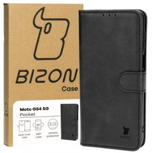 Etui z klapką Bizon Case Pocket do Motorola Moto G54 5G, czarne