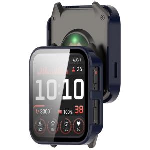 Etui ze szkłem do zegarka Bizon Case+Glass Watch do Garmin Venu X1, niebieskie