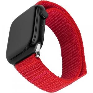 Nylonowy pasek Fixed Nylon Sporty Strap do Apple Watch 44/45 mm, czerwony