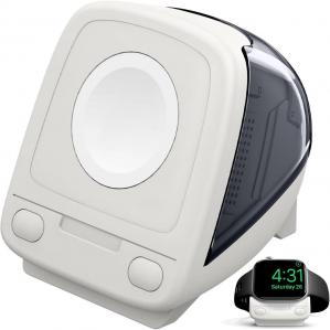 Stacja dokująca, podstawka, stojak Spigen Classic C1 Stand do ładowarki Apple Watch, szara