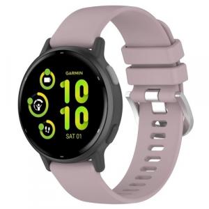 Pasek Bizon Strap Watch Silicone Pro do Garmin Vivoactive 5, jasnofioletowy