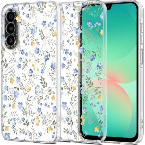 Etui Tech-Protect Flexair do Galaxy A26 5G, przezroczyste z kwiatowym wzorem