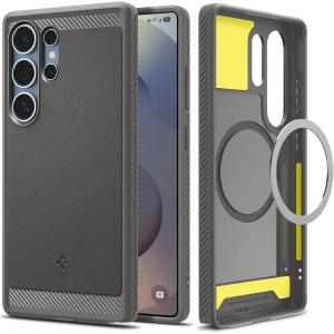 Etui Spigen Rugged Armor Mag do MagSafe do Galaxy S25 Ultra, szare